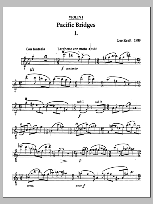 Pacific Bridges - Violin
