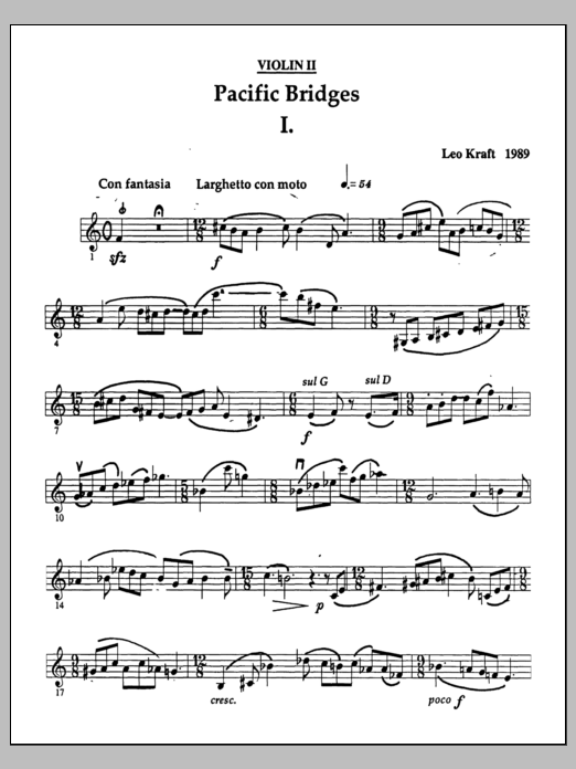 Pacific Bridges - Violin