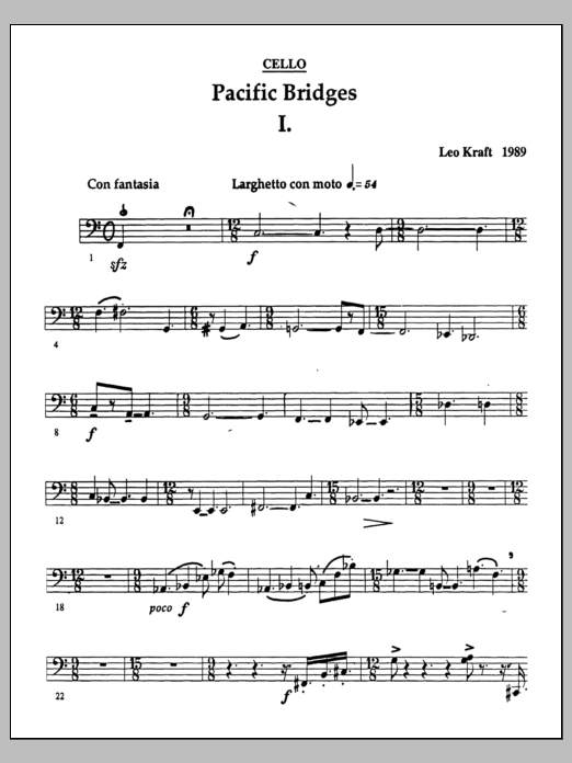 Pacific Bridges - Violoncello