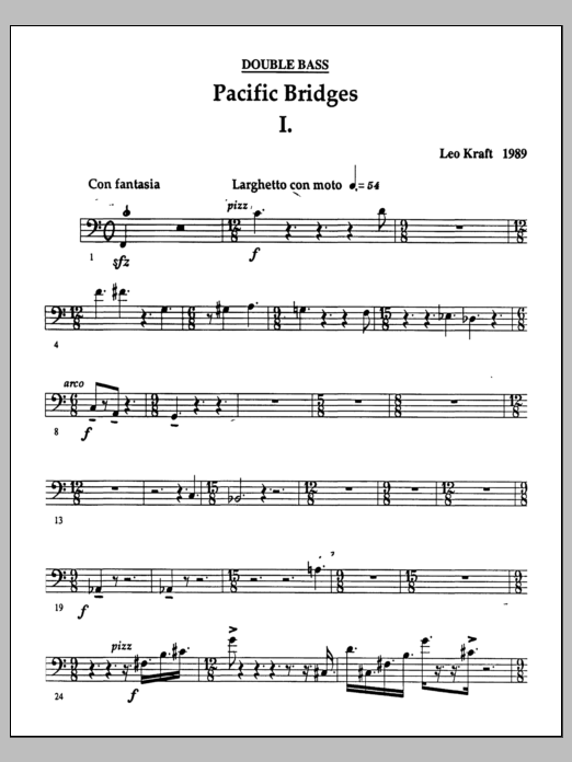 Pacific Bridges - Contrabass
