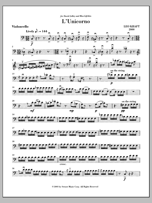 L'Unicorno - Violoncello
