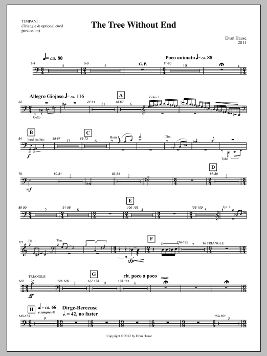 The Tree Without End - Timpani