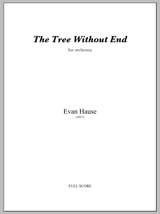 The Tree Without End: Full Orchestra Conductor Score & Parts