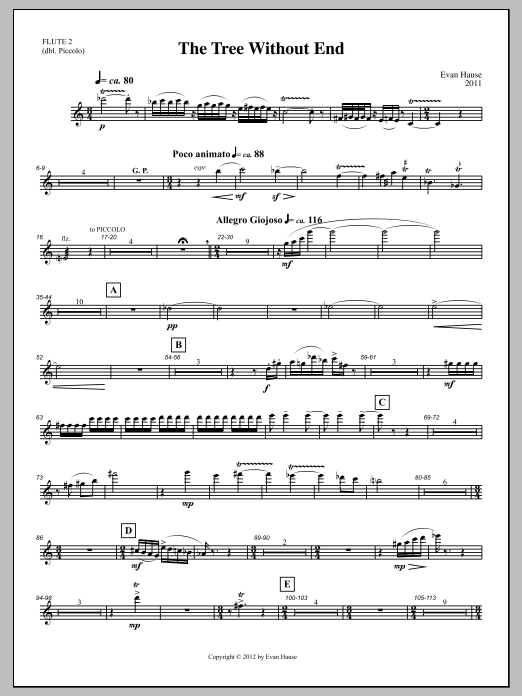 The Tree Without End - Flute/Piccolo