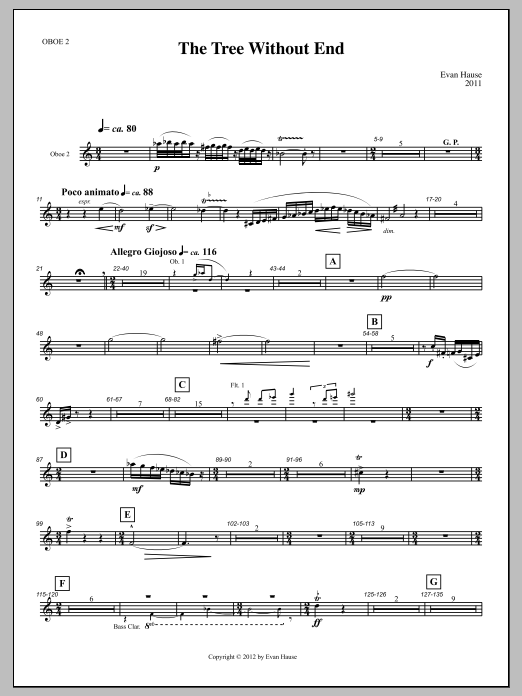 The Tree Without End - Oboe
