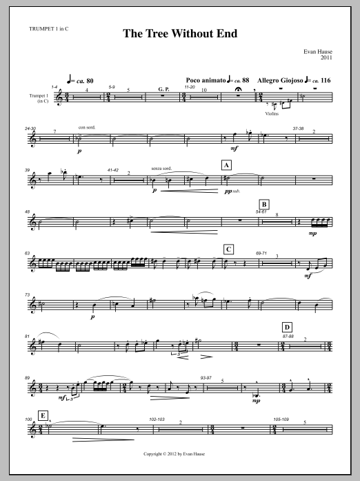 The Tree Without End - Trumpet