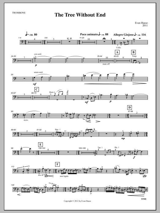 The Tree Without End - Trombone
