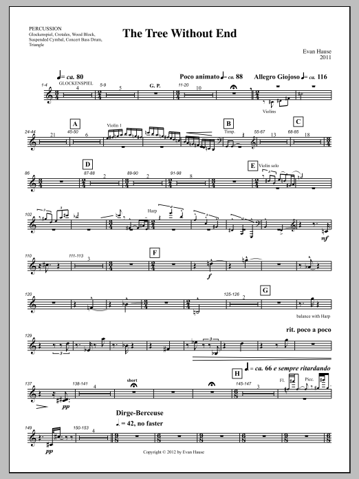 The Tree Without End - Percussion