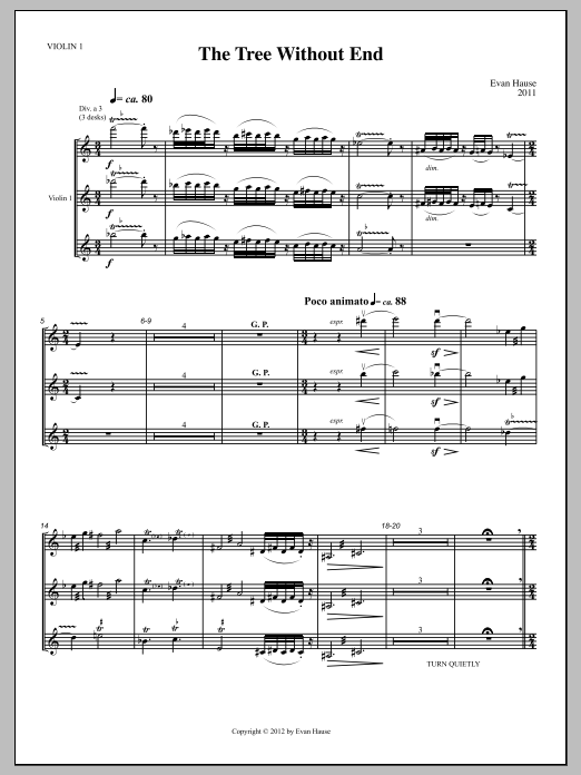 The Tree Without End - Violin