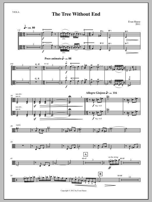 The Tree Without End - Viola