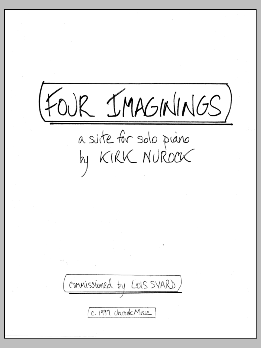 Four Imaginings: Piano Solo