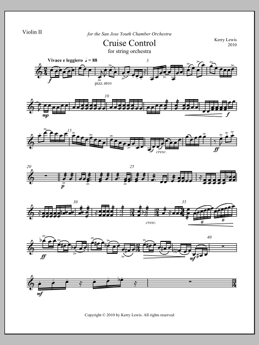 Cruise Control - Violin