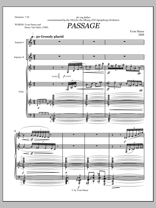 Passage - Full Score