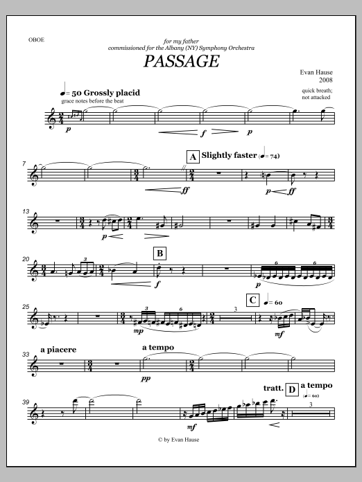 Passage - Oboe