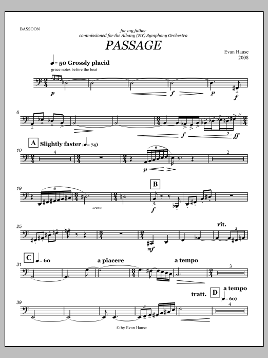 Passage - Bassoon