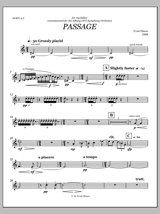 Passage - F Horn