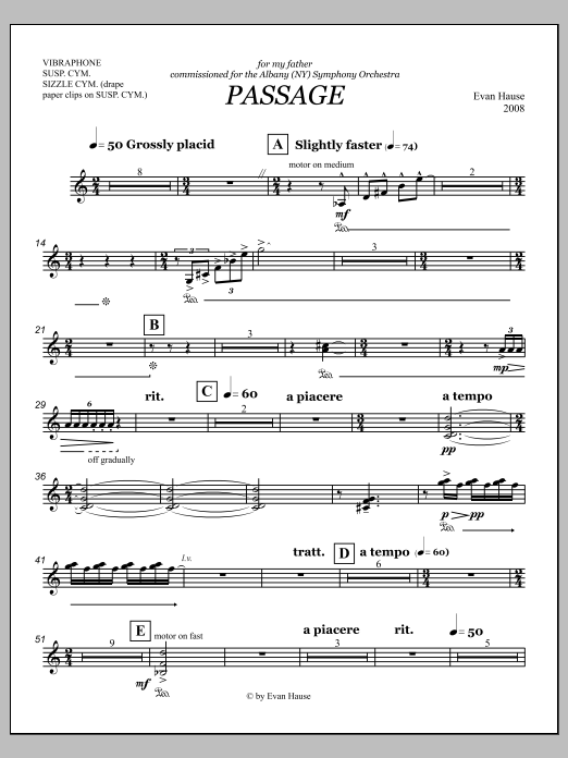 Passage - Percussion