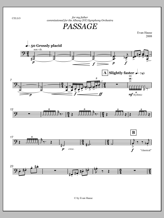 Passage - Violoncello