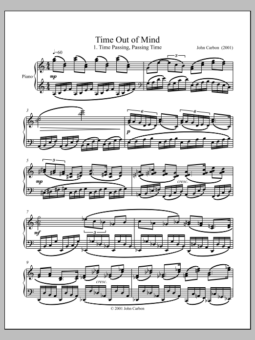 Time Out Of Mind: Piano Solo