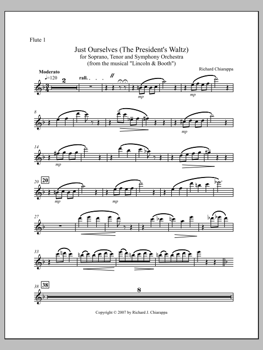"Just Ourselves" (from "Lincoln and Booth") - Flute