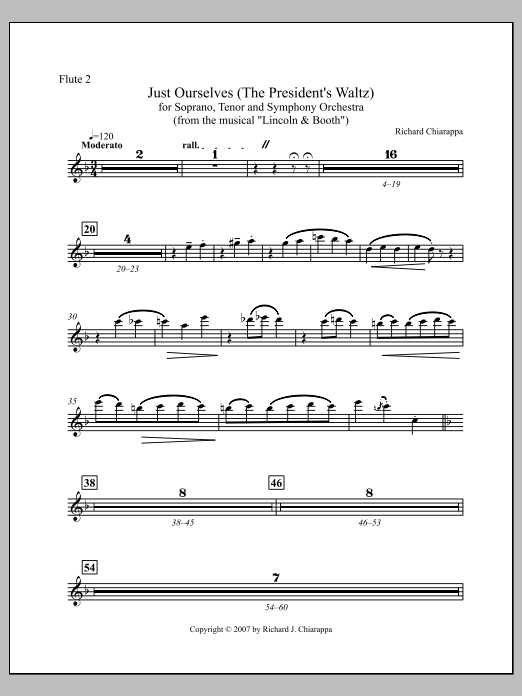 "Just Ourselves" (from "Lincoln and Booth") - Flute