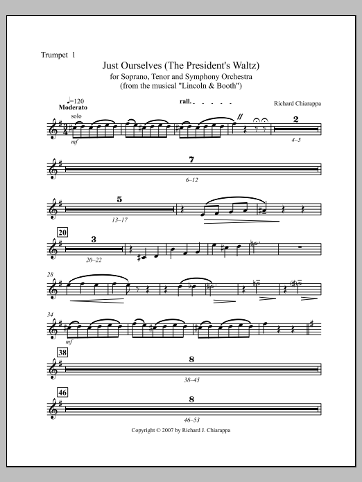 "Just Ourselves" (from "Lincoln and Booth") - Trumpet