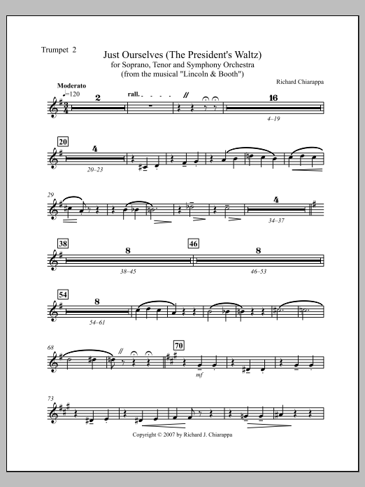 "Just Ourselves" (from "Lincoln and Booth") - Trumpet