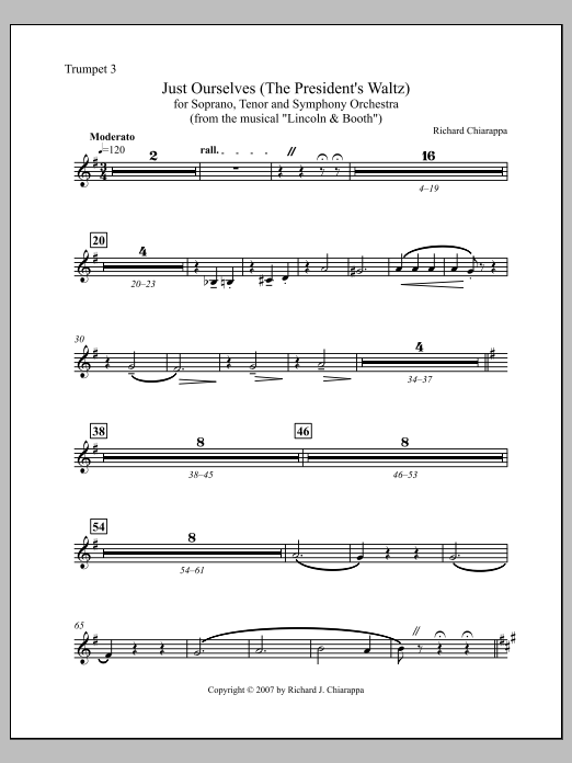 "Just Ourselves" (from "Lincoln and Booth") - Trumpet