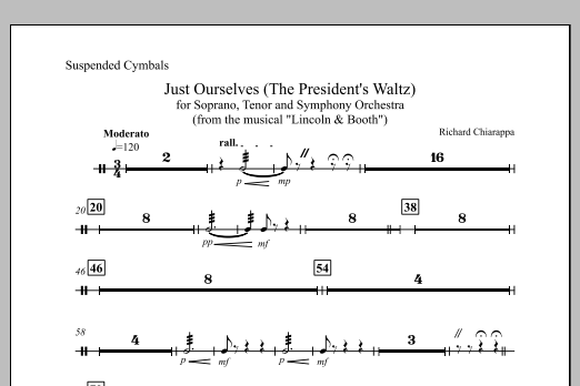 "Just Ourselves" (from "Lincoln and Booth") - Percussion