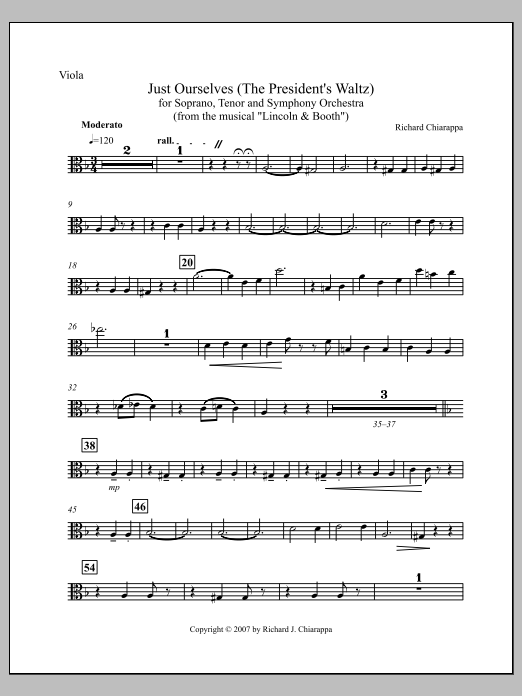 "Just Ourselves" (from "Lincoln and Booth") - Viola