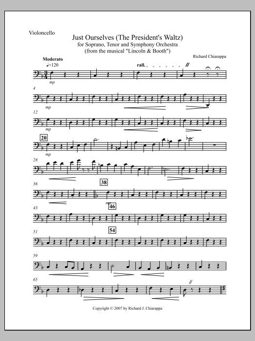 "Just Ourselves" (from "Lincoln and Booth") - Violoncello