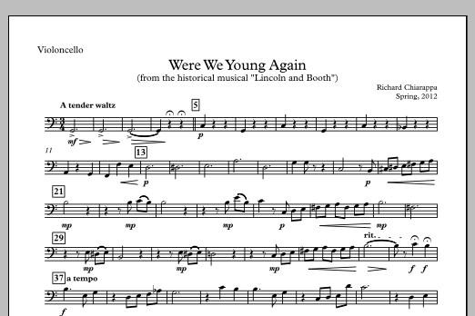 Were We Young Again - Violoncello