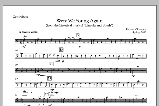 Were We Young Again - Contrabass