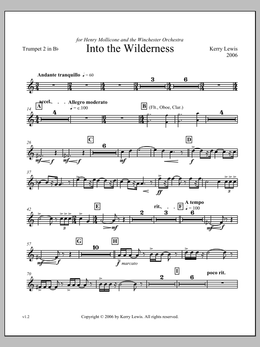 Into the Wilderness - Trumpet