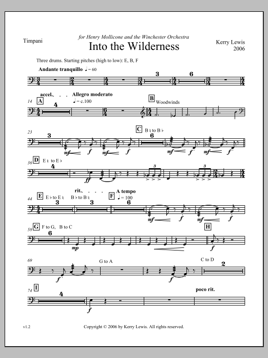 Into the Wilderness - Timpani
