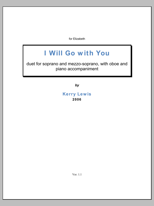 I will go with you