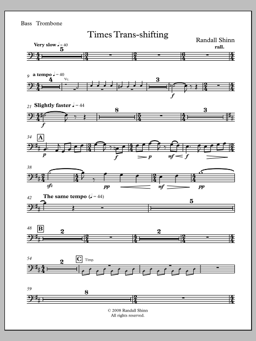 Times Trans-shifting - Trombone
