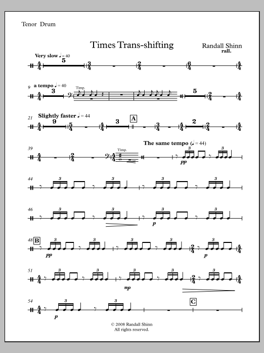 Times Trans-shifting - Percussion