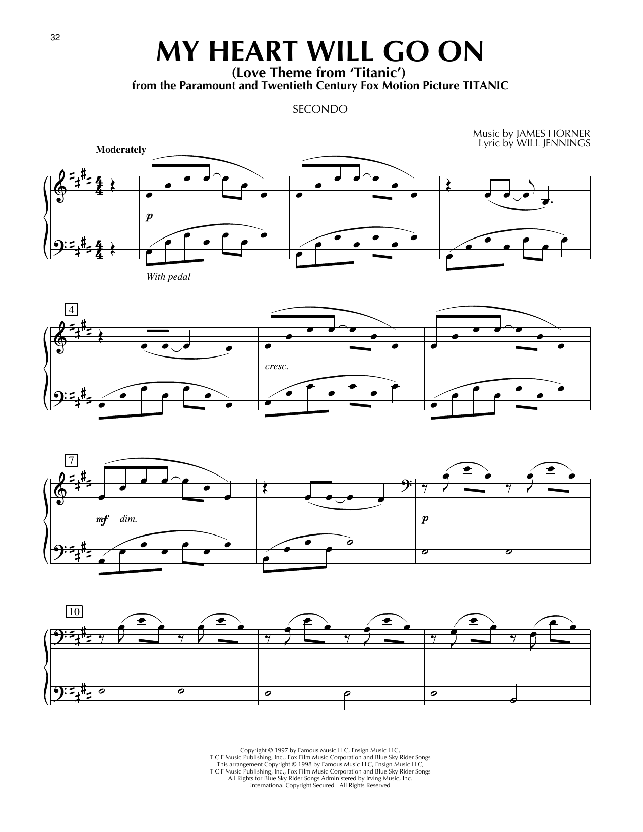 My Heart Will Go On (Love Theme from Titanic)