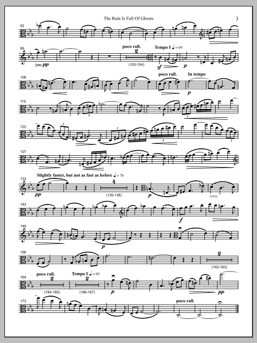 The Rain Is Full Of Ghosts - Viola