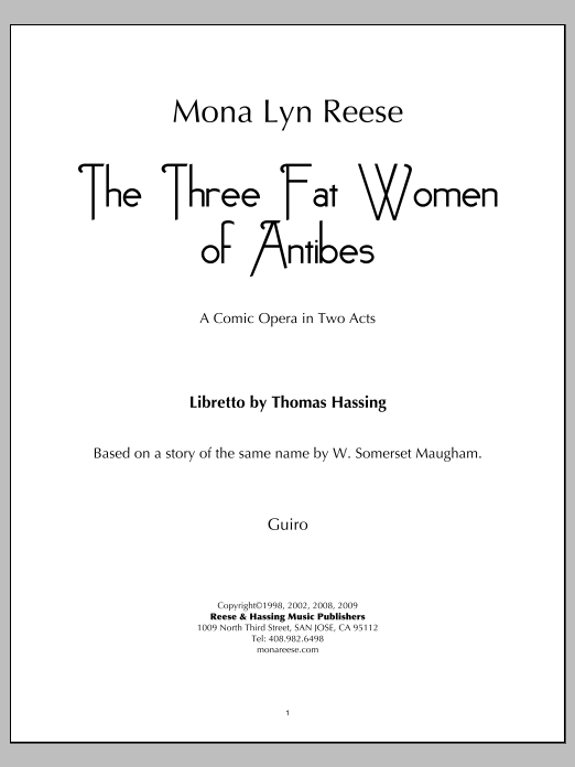 The Three Fat Women of Antibes - Aux Percussion