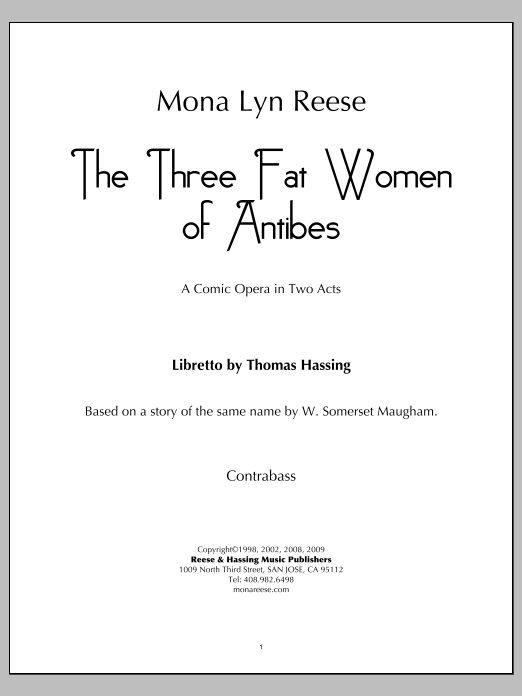 The Three Fat Women of Antibes - Contrabass