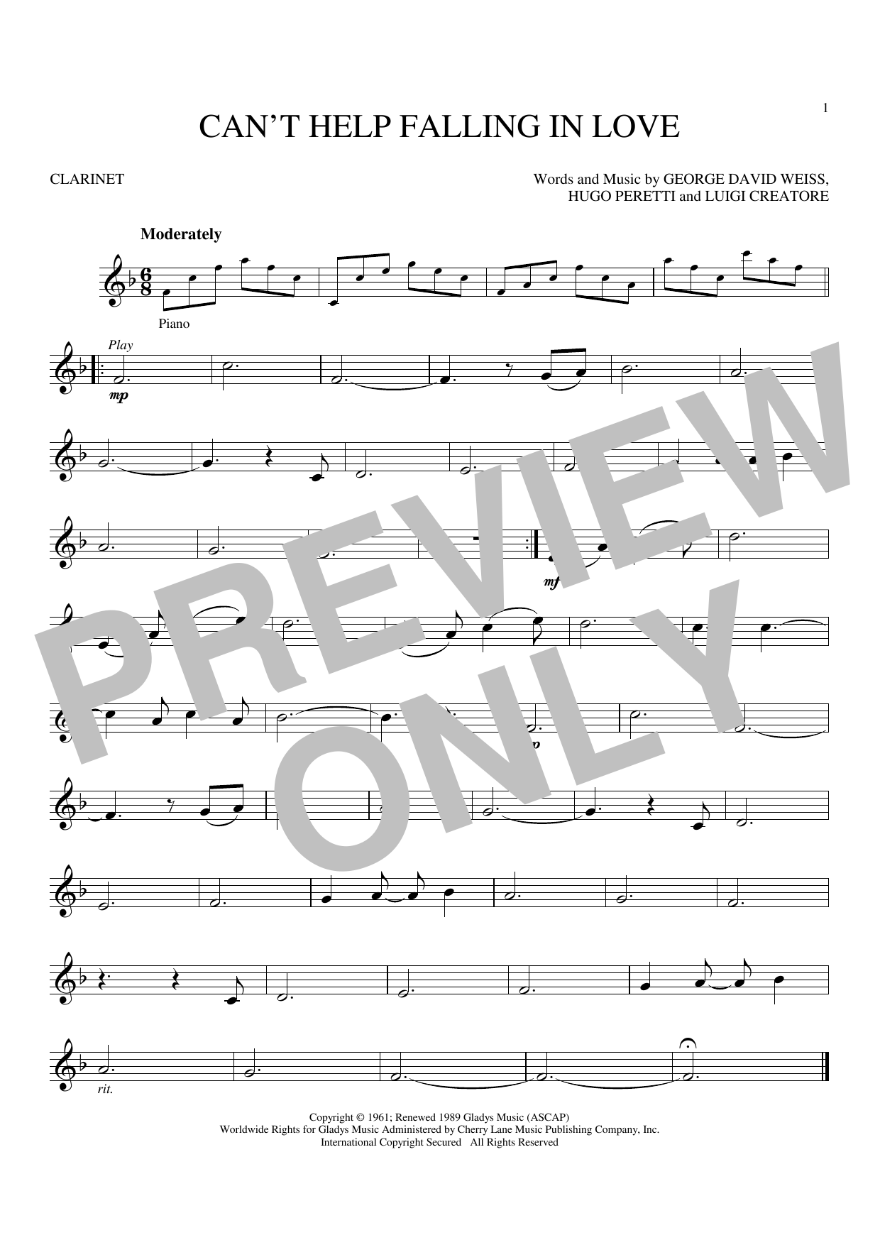 Can't Help Falling In Love