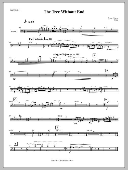 The Tree Without End - Bassoon