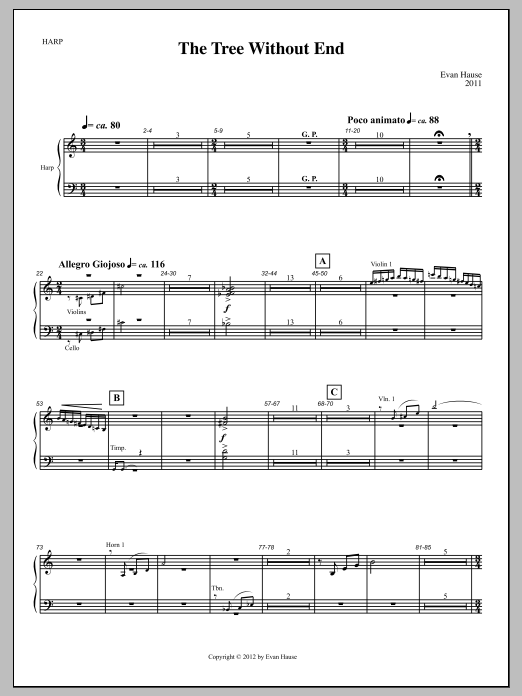 The Tree Without End - Harp