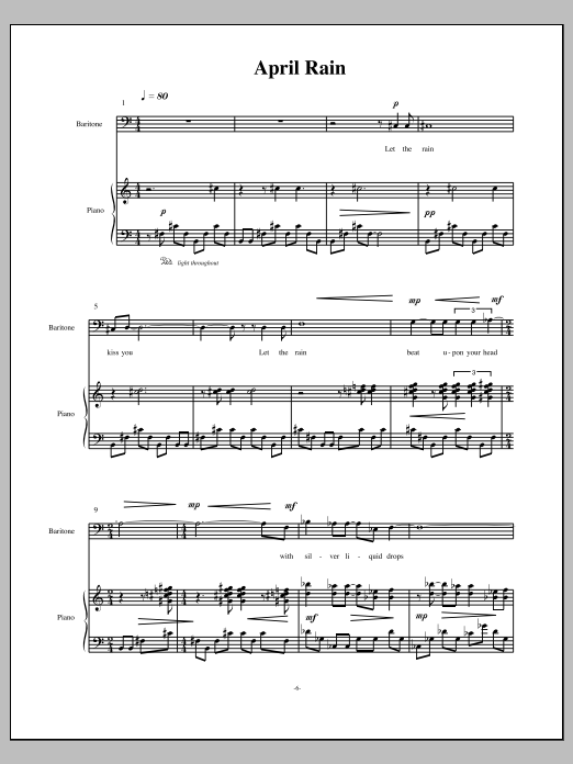 Lullabies and Spring Songs - Full Score