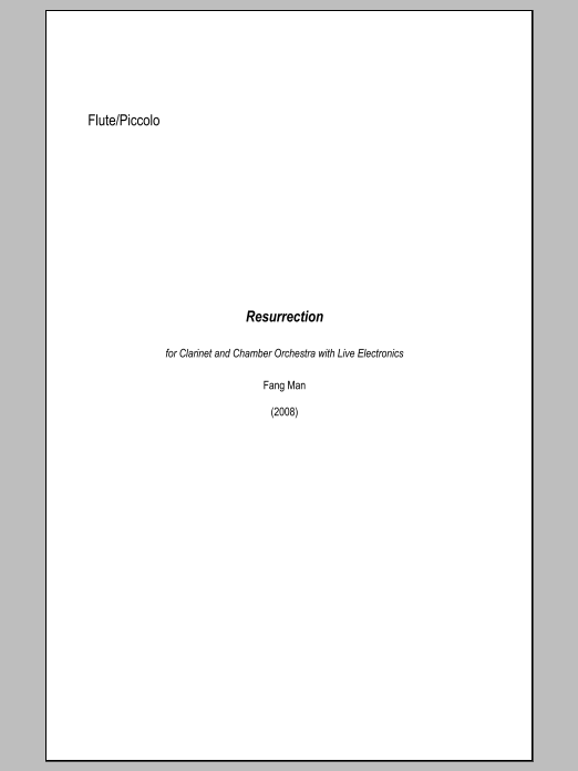 Resurrection - Flute/Piccolo