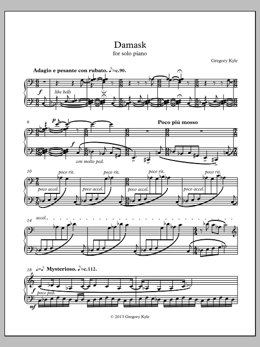 Damask: Piano Solo