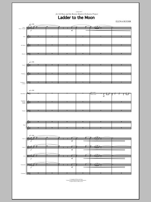 Ladder to the Moon: Full Orchestra Conductor Score & Parts