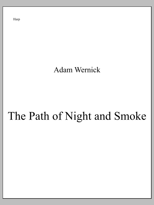 The Path of Night and Smoke - Harp